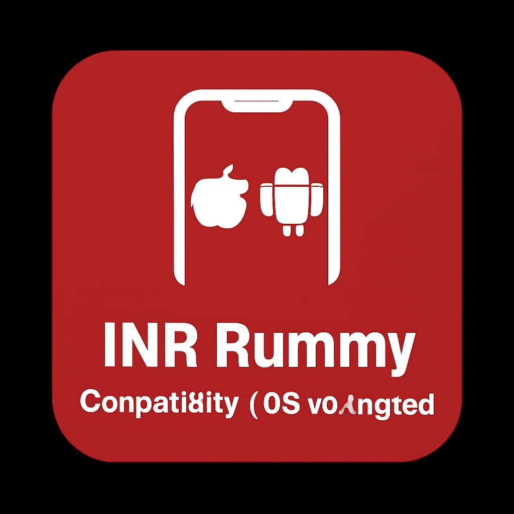 Icon representing INR Rummy Compatibility for iOS and Android.