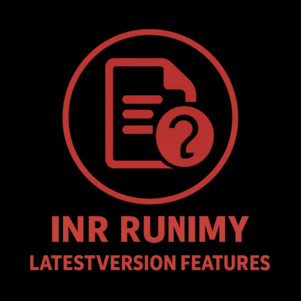 A badge icon representing INR Rummy Latest Version Features.