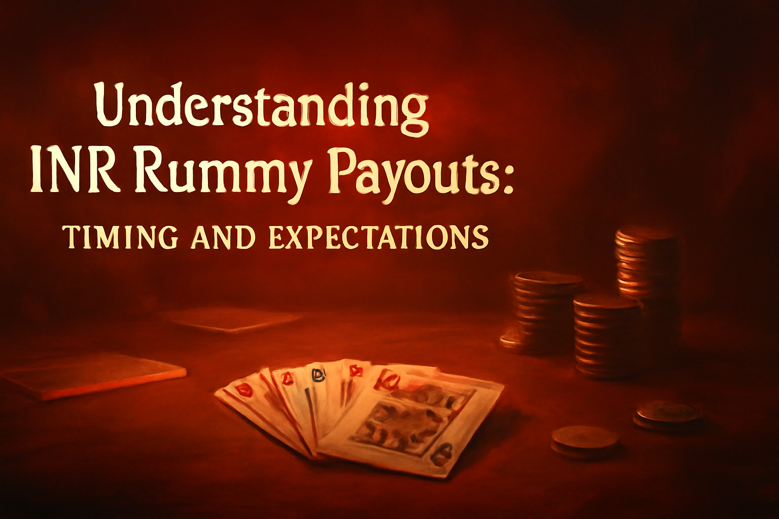 An informational scene about INR Rummy device compatibility.