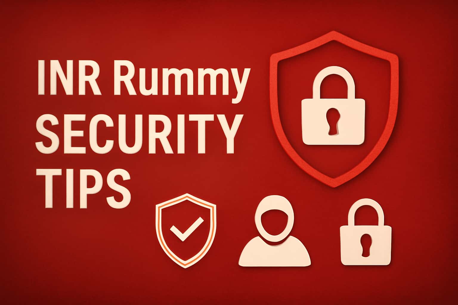 A visual representation of INR Rummy security tips.
