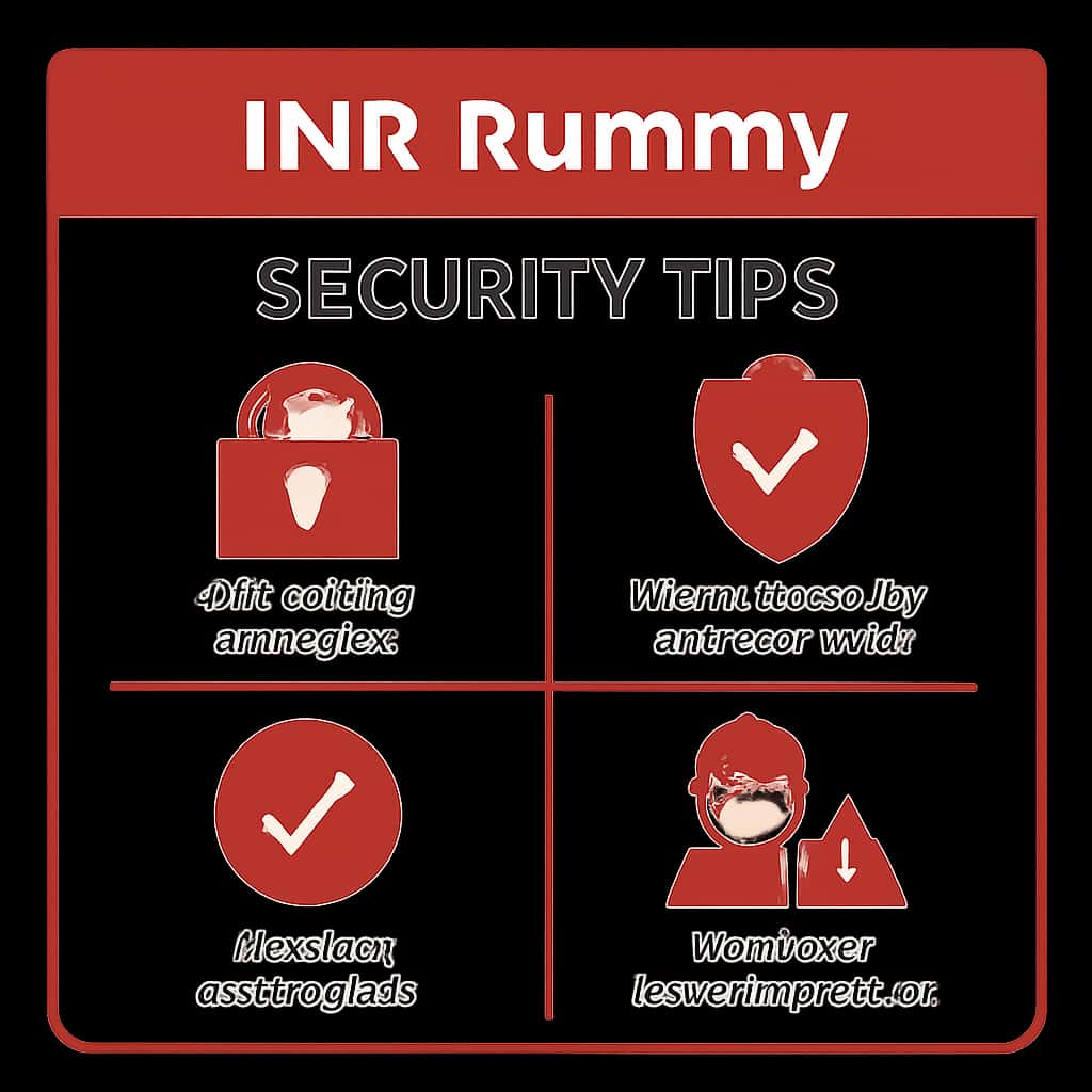 Diagram illustrating INR Rummy security measures.