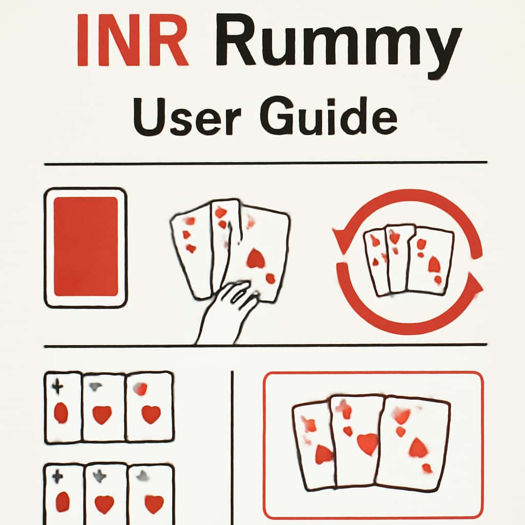 An educational illustration related to the INR Rummy User Guide.