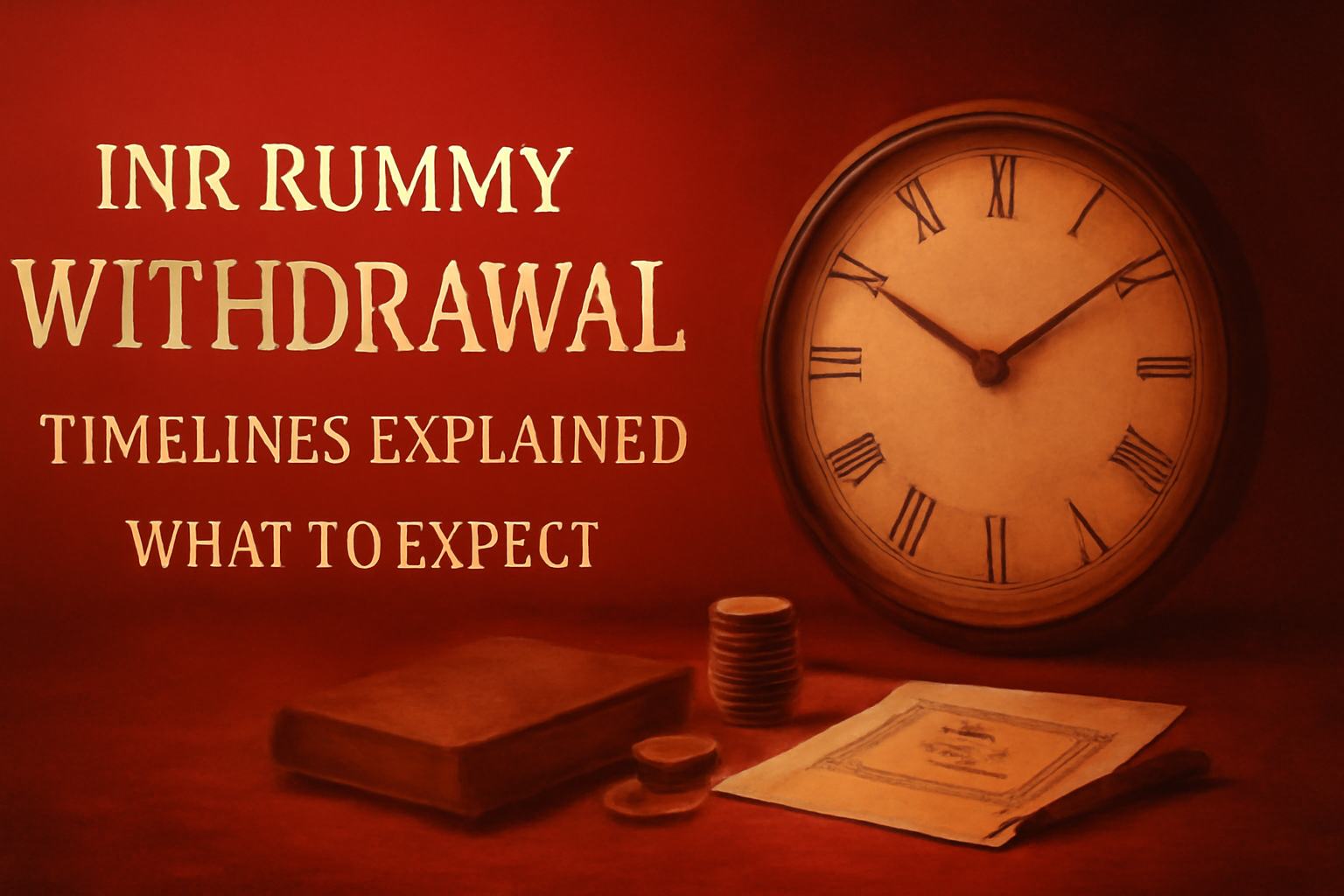 An informational image on INR Rummy App features with a sleek design.