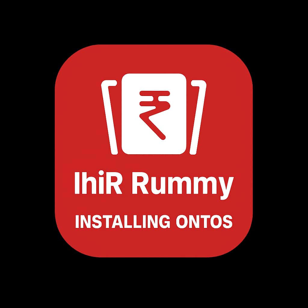 Icon representing the installation guide for INR Rummy on iOS.