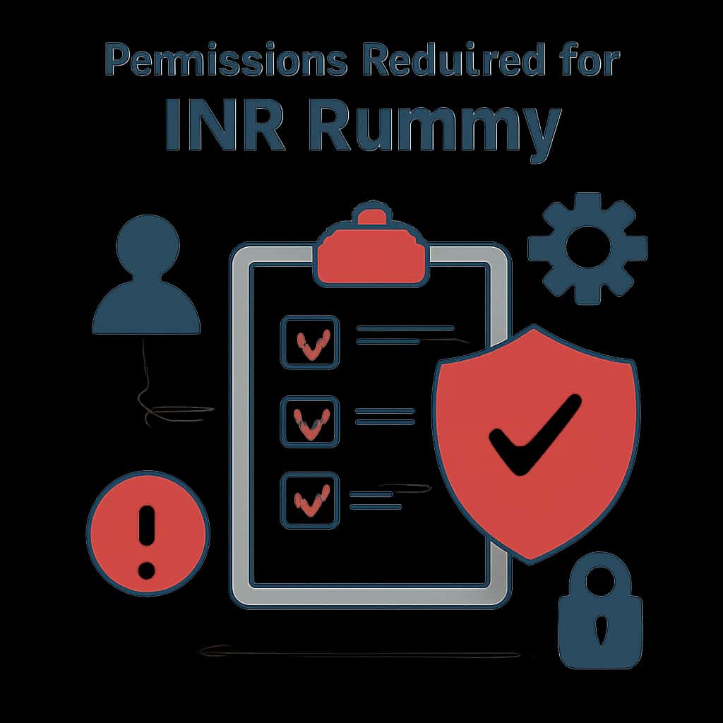 An educational illustration on permissions for INR Rummy