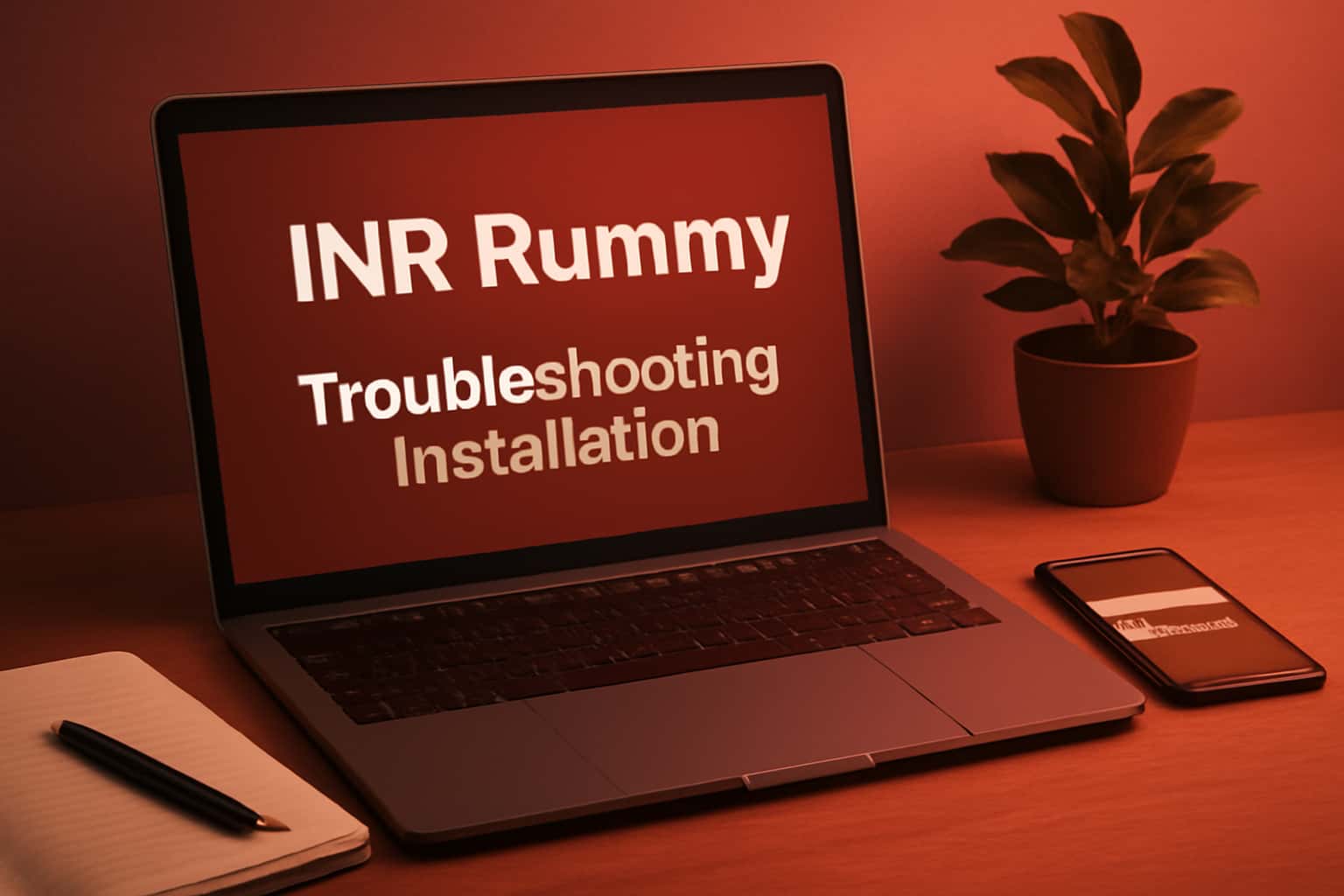 Informational graphic regarding Troubleshooting INR Rummy Installation.