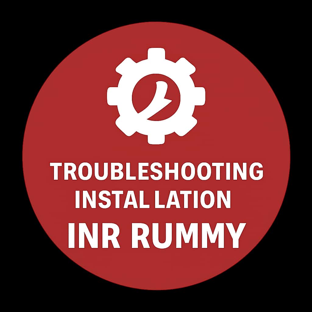 Icon representing Troubleshooting INR Rummy Installation.