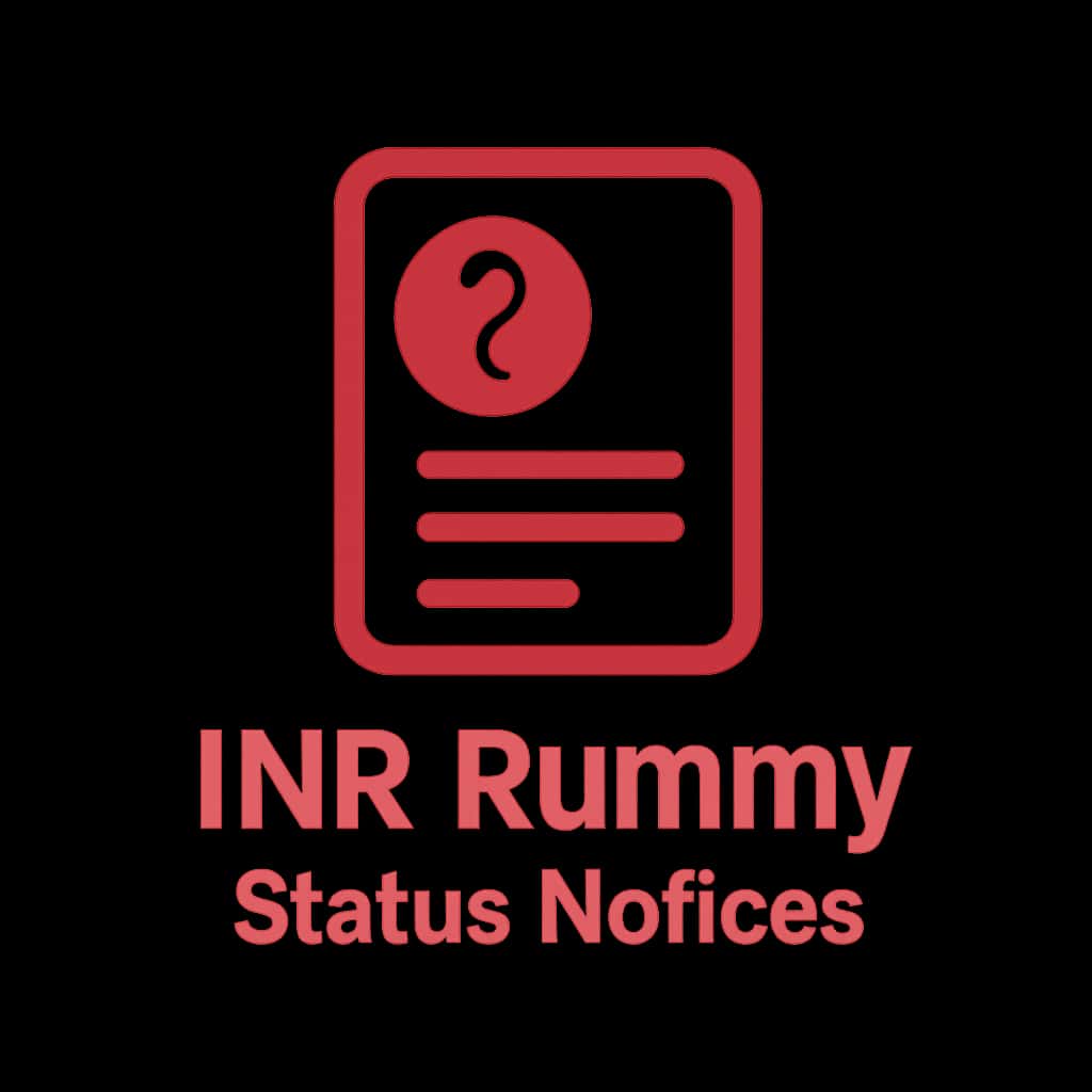 An icon representing INR Rummy Status Notices.