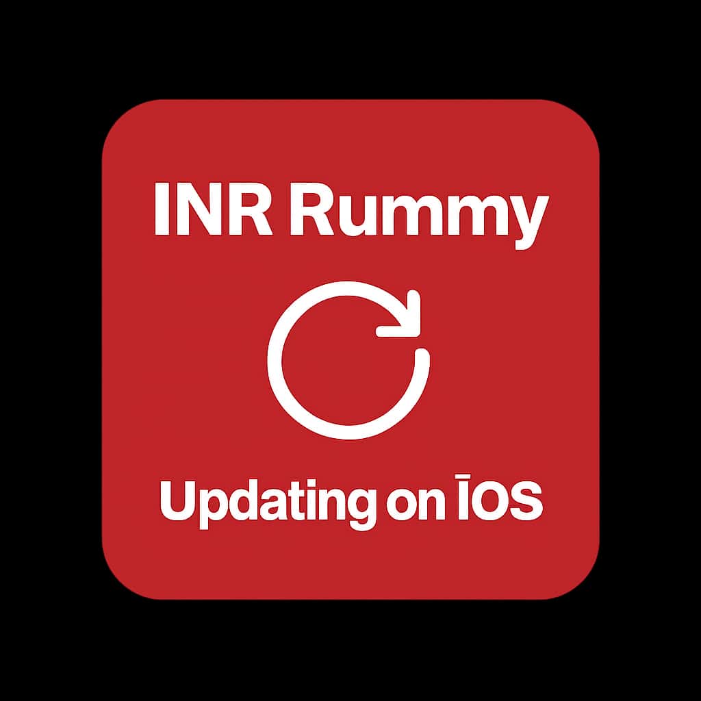 Icon representing the guide for updating INR Rummy on iOS.